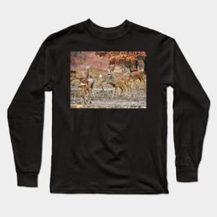 Roe deer family Long Sleeve T-Shirt